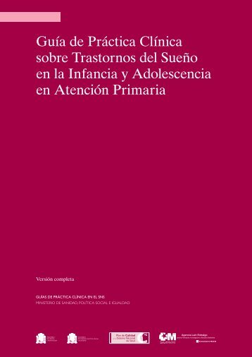 GPC Trastornos del SueÃ±o en la Infancia y ... - GuÃ­aSalud