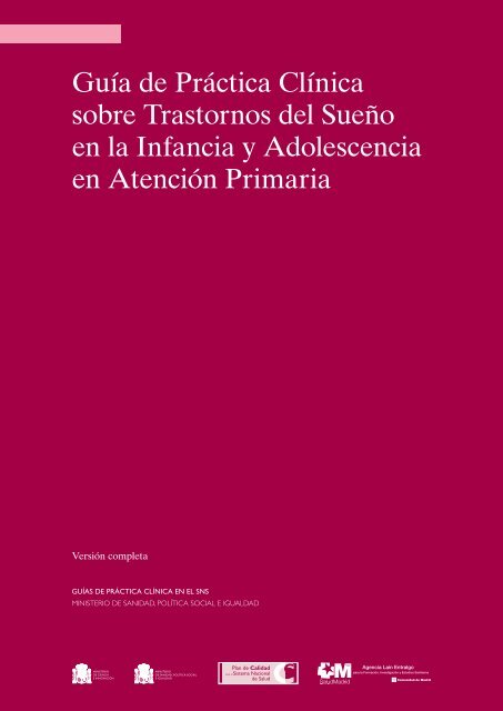 GPC Trastornos del SueÃ±o en la Infancia y ... - GuÃ­aSalud