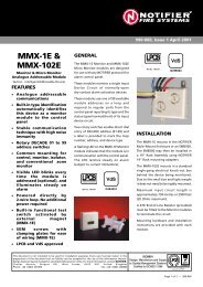 MMX-1E & MMX-102E - Notifier