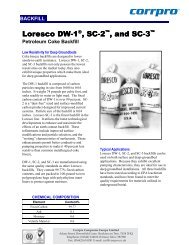 Loresco DW-1, SC-2 and SC-3 Petroleum Coke ... - Corrpro.Co.UK