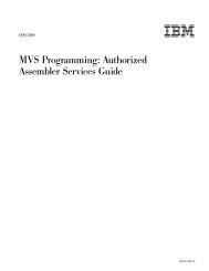 OS/390 MVS Programming: Authorized Assembler Services