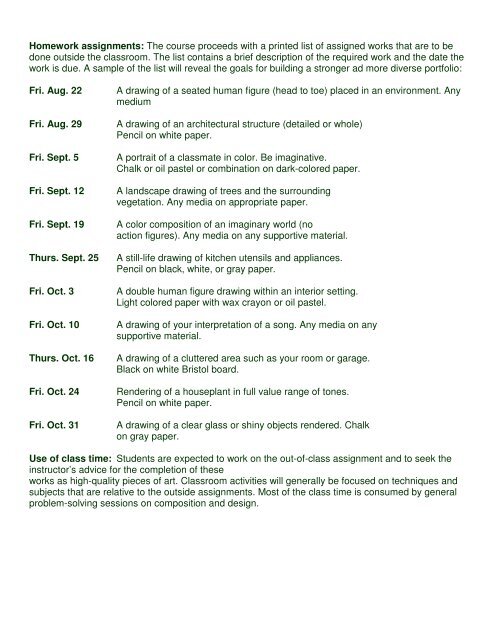 AP Portfolio Syllabus: 2D Design - Home