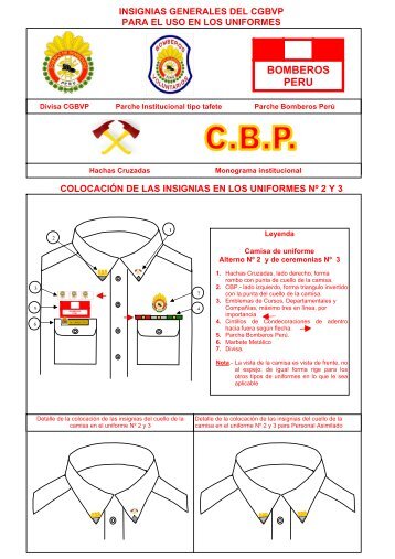 insignias generales del cgbvp - Cuerpo General de Bomberos ...