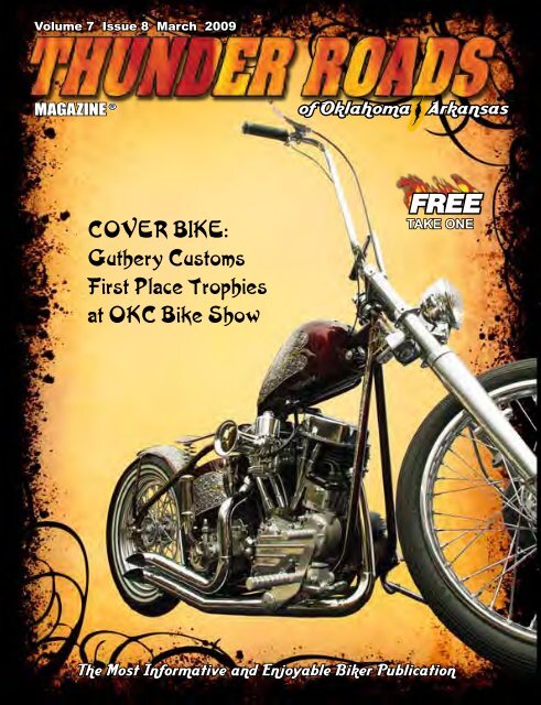 COVER BIKE - Thunder Roads of Oklahoma/Arkansas