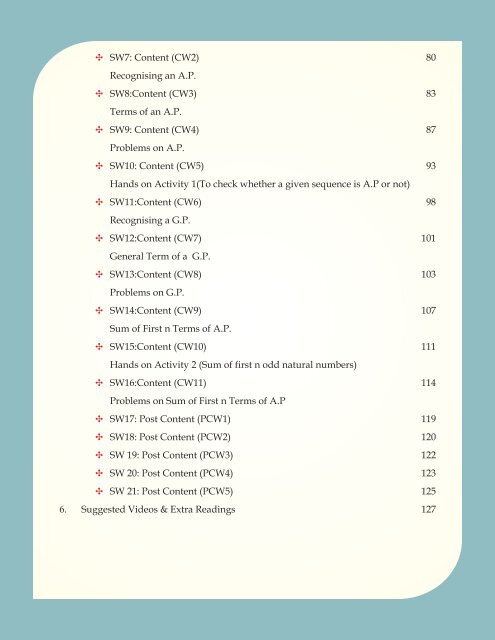 CBSEi Class 10 Sequences (AP and GP) CORE