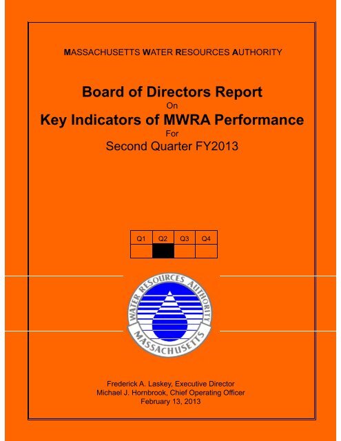 Quarter 2 - Massachusetts Water Resources Authority