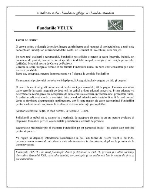 Traducere din limba englezÄƒ Ã®n limba romÃ¢nÄƒ - PrimÄƒria Sectorului 1