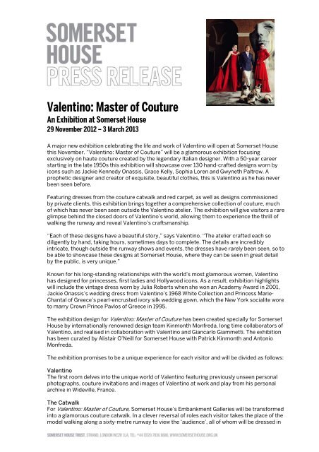 Valentino: Master of Couture - Somerset House