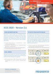 ICCS 3020 – Version 2.6 - Frequentis