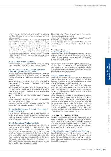 Annual report 2010 - Dexia.com