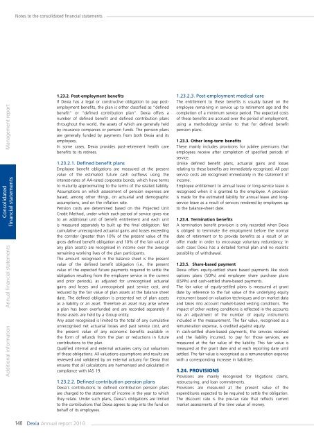 Annual report 2010 - Dexia.com