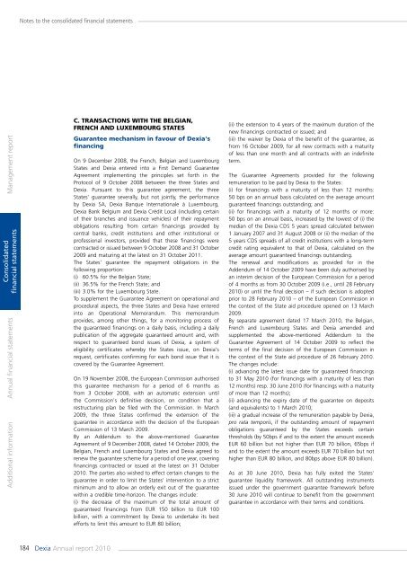 Annual report 2010 - Dexia.com