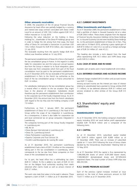 Annual report 2010 - Dexia.com