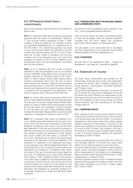 Annual report 2010 - Dexia.com