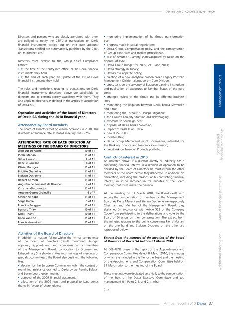 Annual report 2010 - Dexia.com