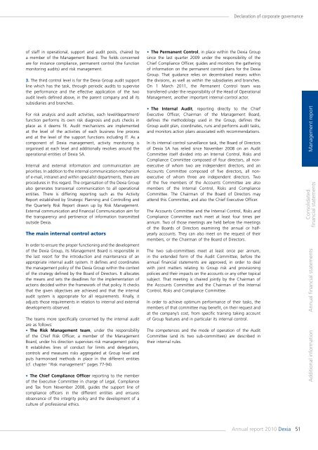 Annual report 2010 - Dexia.com