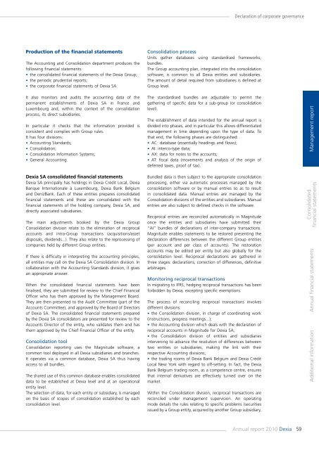 Annual report 2010 - Dexia.com