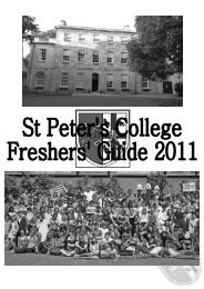Hello - St Peter's College