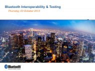 Bluetooth Interoperability & Testing