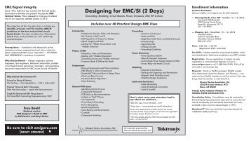 Designing for EMC/SI (2 Days) - EMI Guru