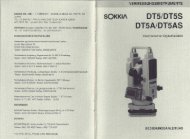 Bedienungsanleitung Sokkia DT5 Serie (1 MB) - Glm-laser.com