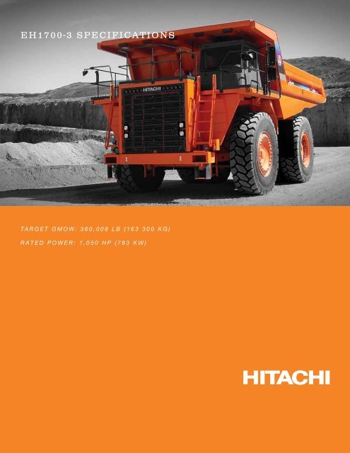 EH1700-3 SPECIFICATIONS - Hitachi