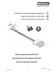 Bedienungsanleitung SenTAC Operating Instruction Manual ...