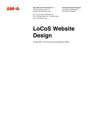 Locos Website Design - Aaron Marcus and Associates, Inc.