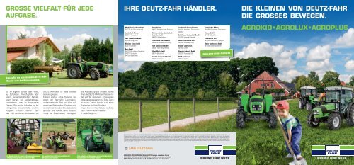 DIE KLEINEN VON DEUTZ-FAHR DIE GROSSES BEWEGEN ...