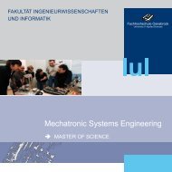 Flyer zum Studiengang (PDF)