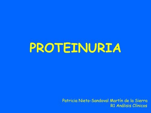 PROTEINURIA - hgucr