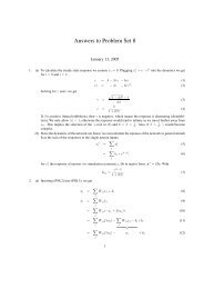 Answers to Problem Set 8