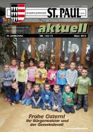 Gemeindezeitung MÃ¤rz 2013 - Marktgemeinde Sankt Paul im ...