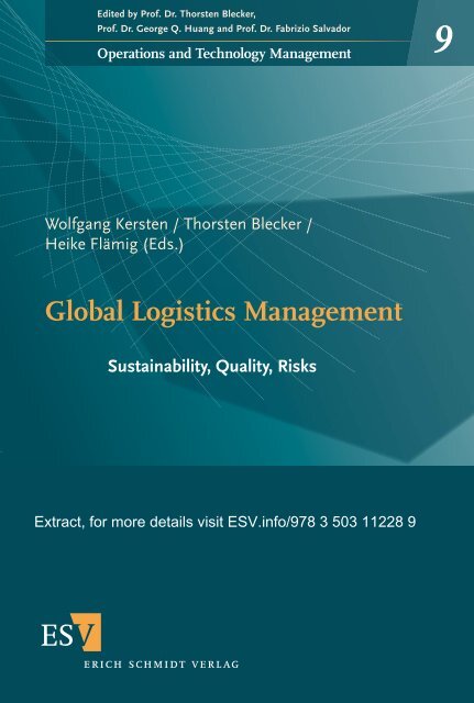 Global Logistics Management - Hamburg International Conference ...