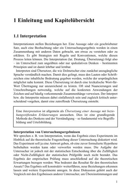 Psychologische Interpretation. - Jochen Fahrenberg