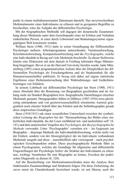 Psychologische Interpretation. - Jochen Fahrenberg