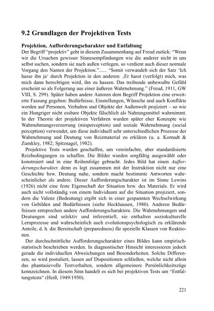 Psychologische Interpretation. - Jochen Fahrenberg