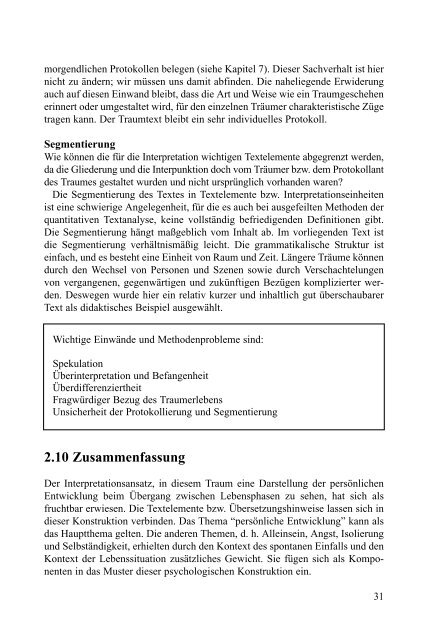 Psychologische Interpretation. - Jochen Fahrenberg