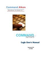 Eagle User's Manual - Command Alkon
