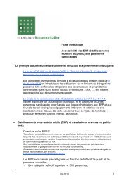 1 Fiche thÃ©matique AccessibilitÃ© des ERP ... - Handiplace