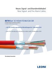 BETAflamÂ® JE-H(St)H FE180/E30 SIR Neues Signal - LEONI ...