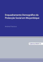 Enquadramento DemogrÃ¡fico da ProtecÃ§Ã£o Social em - IESE