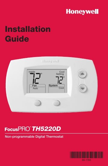 69-1783 - FocusPRO TH5220D Non-Programmable Digital ...