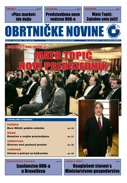 ObrtniÄke novine - broj 81 - Hrvatska obrtniÄka komora