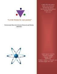 Issue 13 - International Journal of Current Research and Review