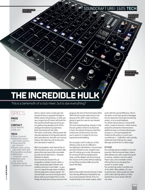 Urei 1605 DJ Mag Review - Soundcraft