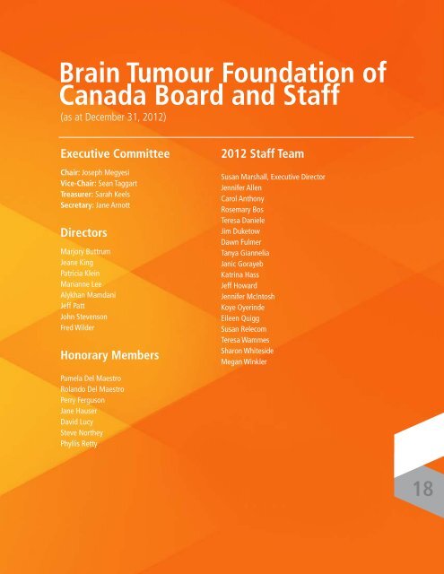 Research - Brain Tumour Foundation of Canada