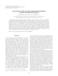 evaluation of fern and moss protein-based defenses against