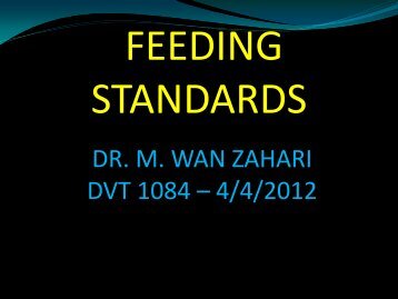 feeding standard lecture - UMK CARNIVORES 3