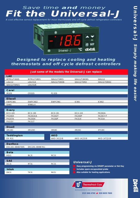 Fit the Universal-J - Thermofrost Cryo